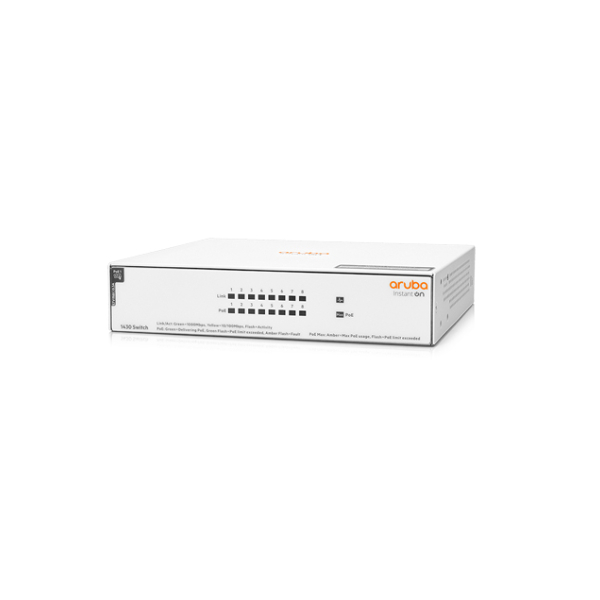 Bluechip-Aruba Instant On 1430 8G Class4 PoE 64W Switch R8R46A Aruba Instant On 1430 8G Class4 PoE 64W Switch R8R46A