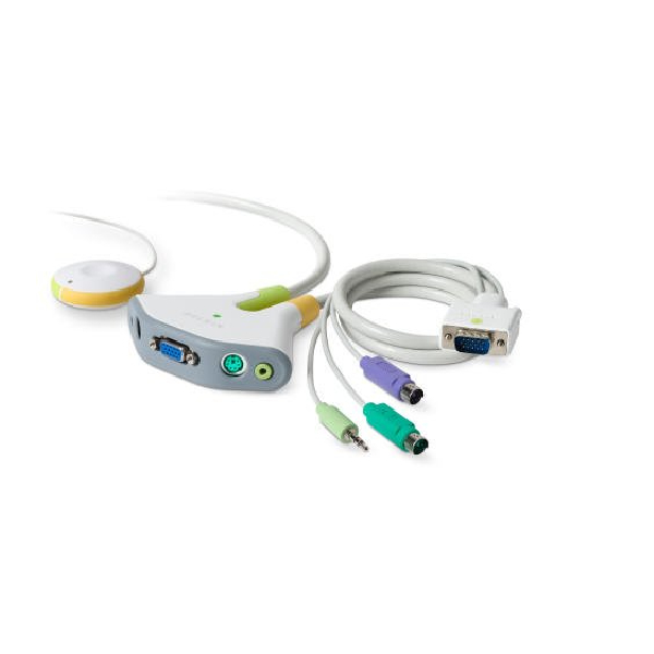 Belkin Flip 2 Port PS/2 KVM Switch with Audio-F1DG102P