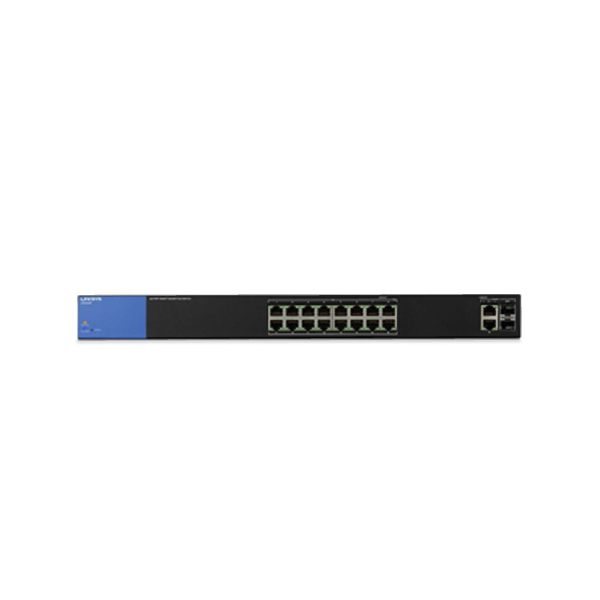 Linksys Business LGS318P 16-Port Gigabit PoE+ (125W) Smart Managed Switch + 2x Gigabit SFP/RJ45 Combo Ports