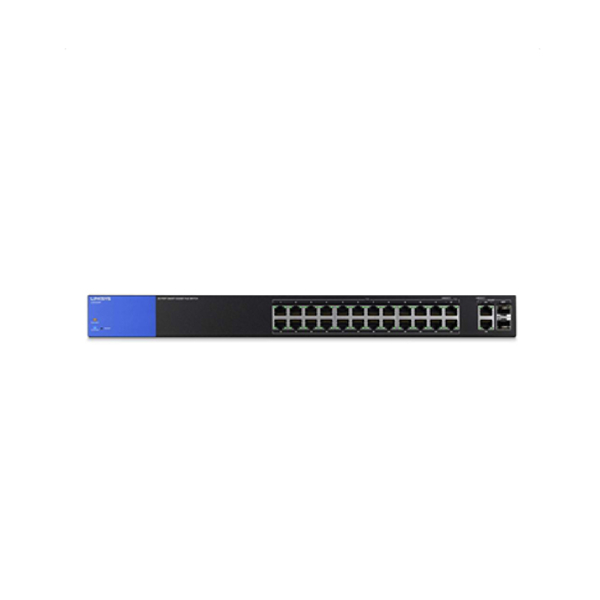 Linksys Business LGS326P 24-Port Gigabit PoE+ (192W) Smart Managed Switch + 2x Gigabit SFP/RJ45 Combo Ports