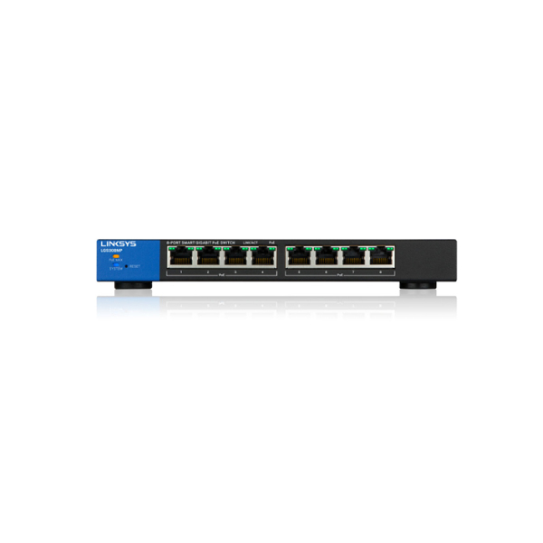 Bluechip-Linksys Linksys Business LGS308MP PoE+ Smart 8 Port Gigabit Network Switch (130W)