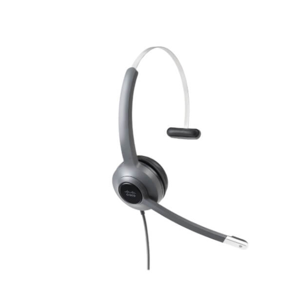 Cisco 521 Wired Single Headset with 3.5mm Connector and USB Adapter